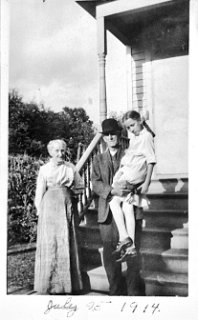 July 25, 1914.  The old gentleman is holding Grace Durst.